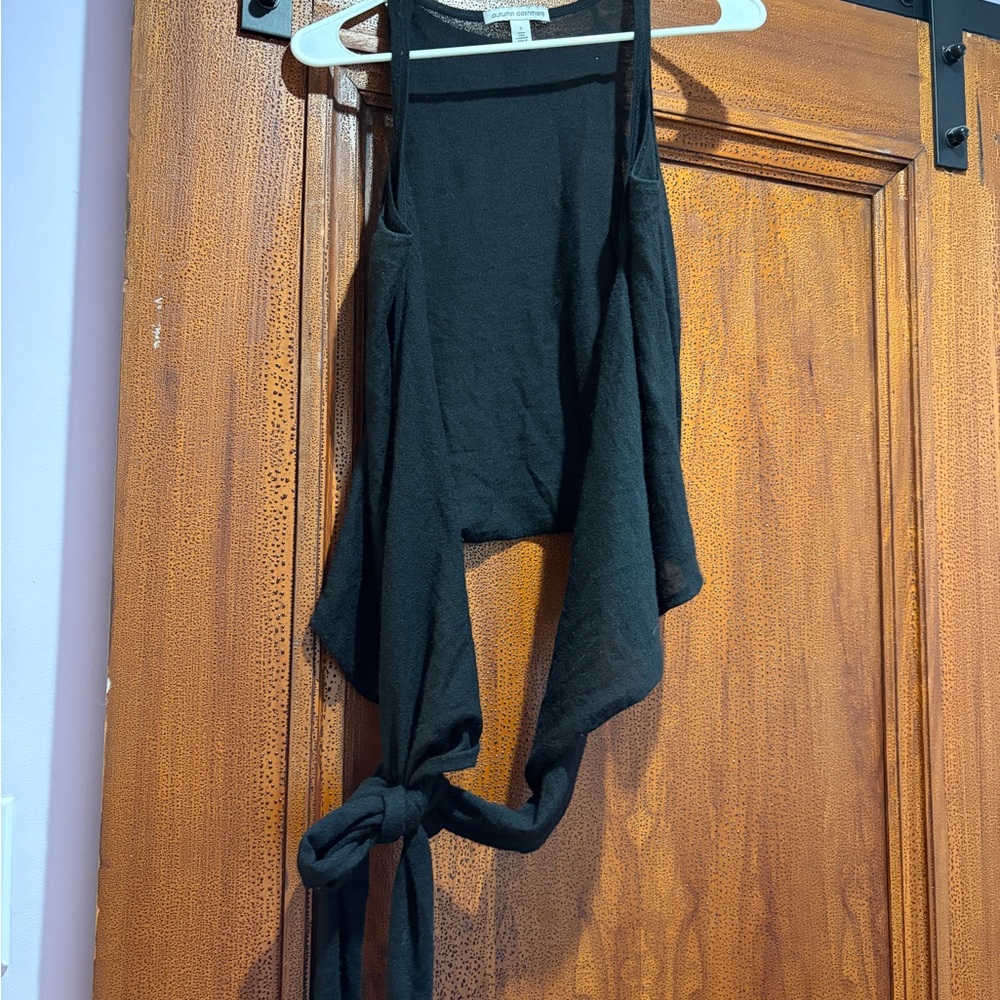 Autumn Cashmere Black Knit Top